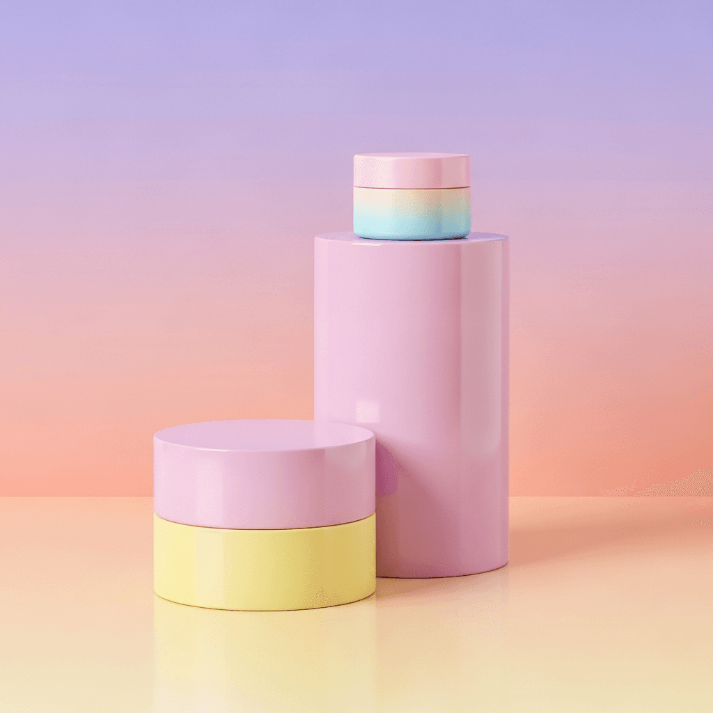 Glossy Acrylic Pastel Pedestal