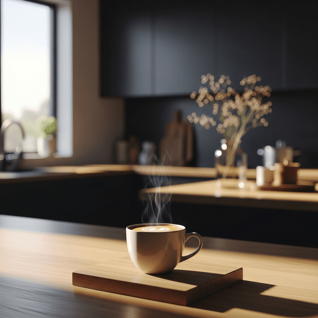 Sunlit Kitchen Wooden Plinth
